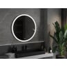 Mexen Oro apvalus vonios veidrodis su pašvietimu, 90 cm, LED 6000K, anti-rūkas - 9824-090-090-611-00