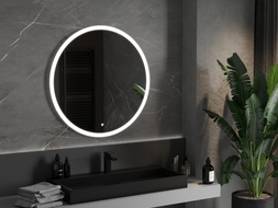 Mexen Oro apšviestas vonios veidrodis, apvalus 90 cm, LED 6000K, antifog - 9824-090-090-611-00