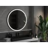 Mexen Oro apšviestas vonios veidrodis, apskritas 100 cm, LED 6000K, anti-rūkas - 9824-100-100-611-00
