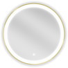 Mexen Esso apšviestas vonios veidrodis, apvalus 60 cm, LED 6000K, antibrangsta, auksinis rėmelis - 9825-060-060-611-50