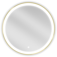 Mexen Esso vonios veidrodis su apšvietimu, apvalus 70 cm, LED 6000K, apsauga nuo rasojimo, aukso spalvos rėmas - 9825-070-070-6?
