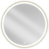 Mexen Esso apvalus apšviestas vonios veidrodis, 100 cm, LED 6000K, nuo rasojimo, auksinis rėmas - 9825-100-100-611-50