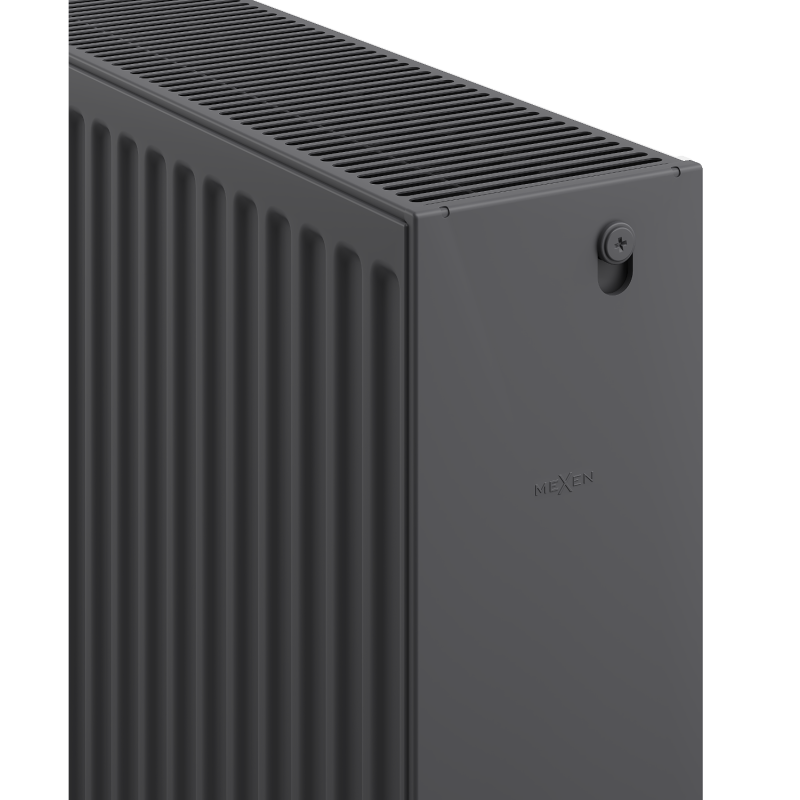 Mexen C33 plokščias radiatorius 500 x 1400 mm, šoninis prijungimas, 2830 W, antracitas - W433-050-140-66