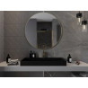 Mexen Loft apvalus vonios kambario veidrodis 100 cm, auksinis rėmas - 9850-100-100-000-50