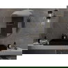 Mexen Loft apvalus vonios veidrodis 100 cm, auksinis rėmas - 9850-100-100-000-50