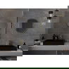 Mexen Loft apvalus vonios veidrodis 35 cm, auksinis rėmas - 9850-035-035-000-50