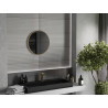 Mexen Loft apvalus vonios veidrodis 55 cm, aukso rėmas - 9850-055-055-000-50