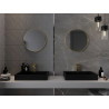 Mexen Loft apvalus vonios veidrodis 55 cm, auksinis rėmas - 9850-055-055-000-50