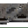 Mexen Loft apvalus vonios veidrodis 60 cm, auksinis rėmas - 9850-060-060-000-50