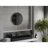 Mexen Loft apvalus vonios kambario veidrodis 65 cm, auksinis rėmas - 9850-065-065-000-50