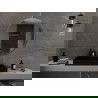 Mexen Loft apvalus vonios veidrodis 95 cm, auksinis rėmas - 9850-095-095-000-50