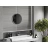 Mexen Loft apvalus vonios veidrodis 40 cm, inox rėmas - 9850-040-040-000-10