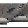 Mexen Loft apvalus vonios veidrodis 50 cm, inox rėmas - 9850-050-050-000-10