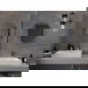 Mexen Loft apvalus vonios veidrodis 60 cm, inox rėmas - 9850-060-060-000-10
