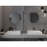 Mexen Loft apvalus vonios veidrodis 60 cm, nerūdijančio plieno rėmas - 9850-060-060-000-10