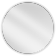Mexen Loft apvalus vonios kambario veidrodis 80 cm, nerūdijančio plieno rėmas - 9850-080-080-000-10