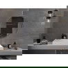 Mexen Loft apvalus vonios kambario veidrodis 80 cm, nerūdijančio plieno rėmas - 9850-080-080-000-10
