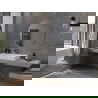 Mexen Loft apvalus vonios veidrodis 90 cm, nerūdijančio plieno rėmas - 9850-090-090-000-10
