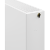 Mexen Flat CVF33 plokštuminis radiatorius 500 x 500 mm, apatinis prijungimas, 950 W, baltas - W633F-050-050-00