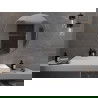 Mexen Loft apvalus vonios veidrodis 100 cm, inox rėmas - 9850-100-100-000-10