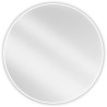 Mexen Loft Apvalus vonios veidrodis 90 cm, balta rėmas - 9850-090-090-000-20