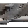 Mexen Loft apvalus vonios veidrodis 100 cm, balta rėmelė - 9850-100-100-000-20