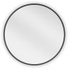 Mexen Loft apvalus vonios veidrodis 55 cm, juodas rėmas - 9850-055-055-000-70