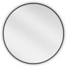 Mexen Loft apvalus vonios kambario veidrodis 60 cm, juodas rėmas - 9850-060-060-000-70