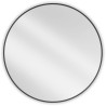 Mexen Loft apvalus vonios veidrodis 95 cm, juodas rėmas - 9850-095-095-000-70