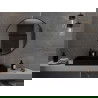 Mexen Loft apvalus veidrodžių veidrodis 95 cm, juodas rėmas - 9850-095-095-000-70