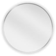 Mexen Loft apvali vonios veidrodžio 40 cm, inox rėmas - 9850-040-040-000-10