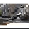 Mexen Loft apvalus vonios kambario veidrodis 70 cm, juodas rėmas - 9850-070-070-000-70