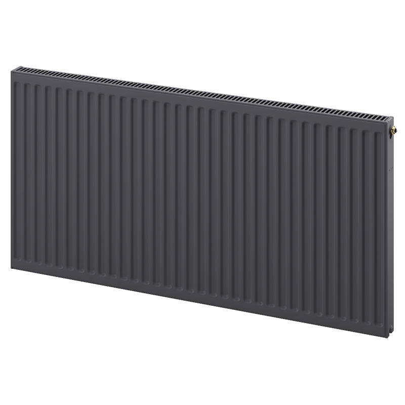 Mexen CV11 plokščias radiatorius 600 x 600 mm, apatinis prijungimas, 560 W, antracitas - W611-060-060-66