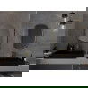 Mexen Loft ovalus vonios veidrodis 70 x 50 cm, auksinis rėmas - 9851-070-050-000-50