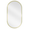 Mexen Loft ovalis vonios veidrodis 75 x 40 cm, auksinis rėmas - 9851-075-040-000-50
