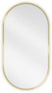 Mexen Loft ovalis vonios veidrodis 75 x 40 cm, auksinis rėmas - 9851-075-040-000-50