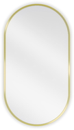 Mexen Loft ovalus vonios veidrodis 75 x 40 cm, auksinis rėmas - 9851-075-040-000-50