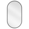 Mexen Loft vonios veidrodis ovalus 75 x 40 cm, juodas rėmas - 9851-075-040-000-70