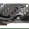 Mexen Loft vonios veidrodis ovalus 75 x 40 cm, juodas rėmas - 9851-075-040-000-70