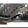 Mexen Loft ovalus vonios veidrodis 80 x 40 cm, auksinis rėmas - 9851-080-040-000-50
