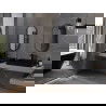 Mexen Loft ovalus vonios veidrodis 80 x 40 cm, juodas rėmas - 9851-080-040-000-70