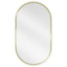 Mexen Loft vonios veidrodis ovalus 80 x 45 cm, rėmas auksinis - 9851-080-045-000-50