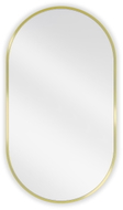 Mexen Loft ovalo formos vonios veidrodis 80 x 45 cm, auksinis rėmas - 9851-080-045-000-50