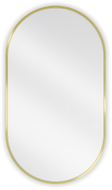 Mexen Loft Owalne lustro łazienkowe 80 x 45 cm, rama w kolorze szczotkowanego złota - 9851-080-045-000-50