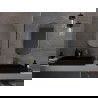 Mexen Loft vonios veidrodis ovalus 80 x 45 cm, auksinis rėmas - 9851-080-045-000-50