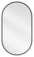 Mexen Loft ovalus veidrodžių vonios veidrodis 80 x 45 cm, juodas rėmas - 9851-080-045-000-70