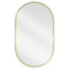 Mexen Loft ovalus vonios veidrodis 85 x 50 cm, aukso rėmas - 9851-085-050-000-50
