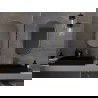 Mexen Loft ovalus vonios veidrodis 85 x 50 cm, auksinis rėmas - 9851-085-050-000-50
