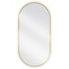 Mexen Loft ovalus vonios veidrodis 90 x 45 cm, aukso spalvos rėmas - 9851-090-045-000-50
