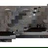 Mexen Loft ovalus vonios veidrodis 90 x 45 cm, auksinis rėmas - 9851-090-045-000-50